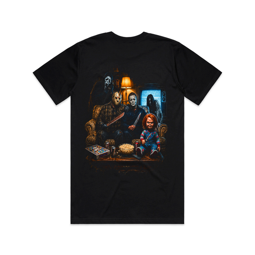The Daily Dead Chillin' Like a Villain back graphic tee