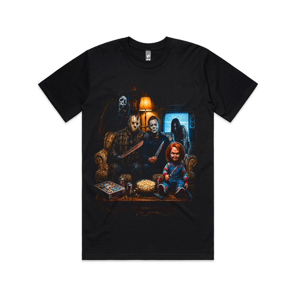 The Daily Dead Chillin' Like a Villain front graphic tee