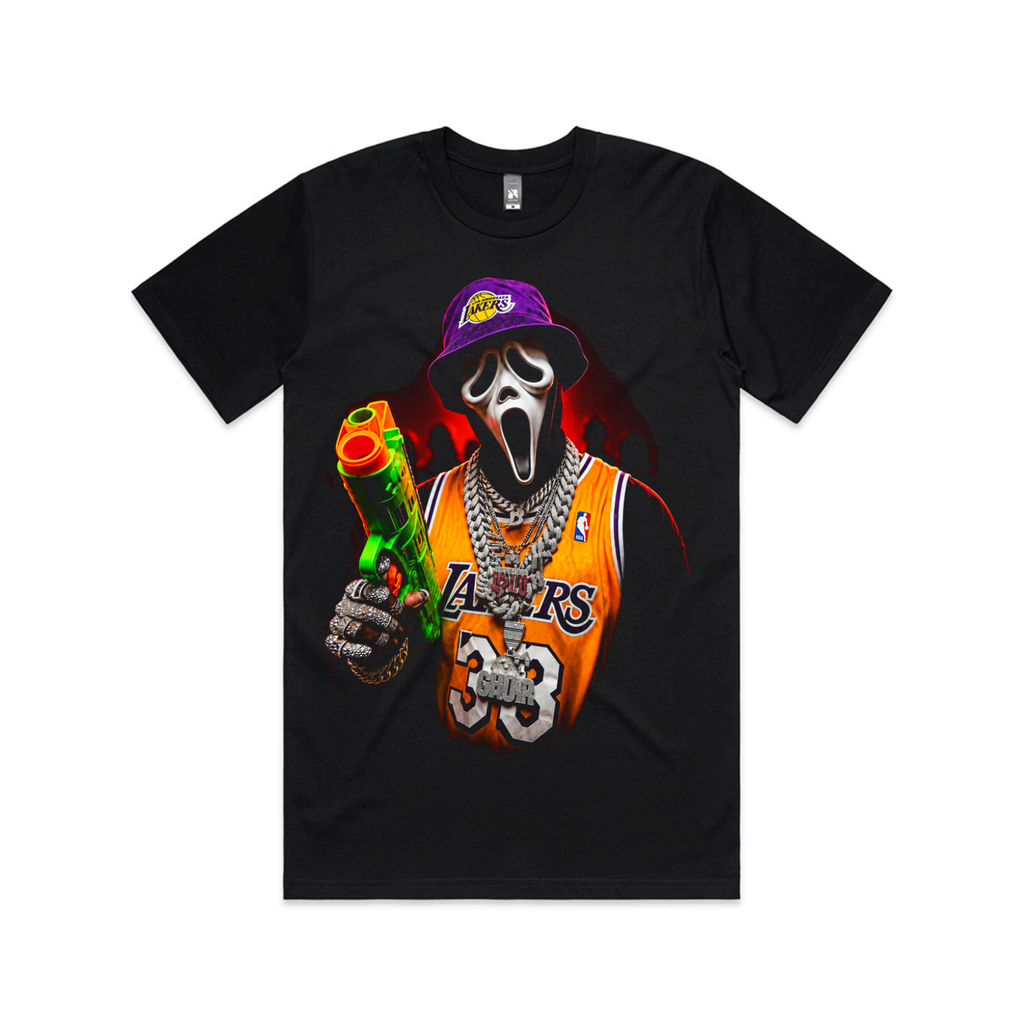 The Daily Dead Ghostface Court Side front print
