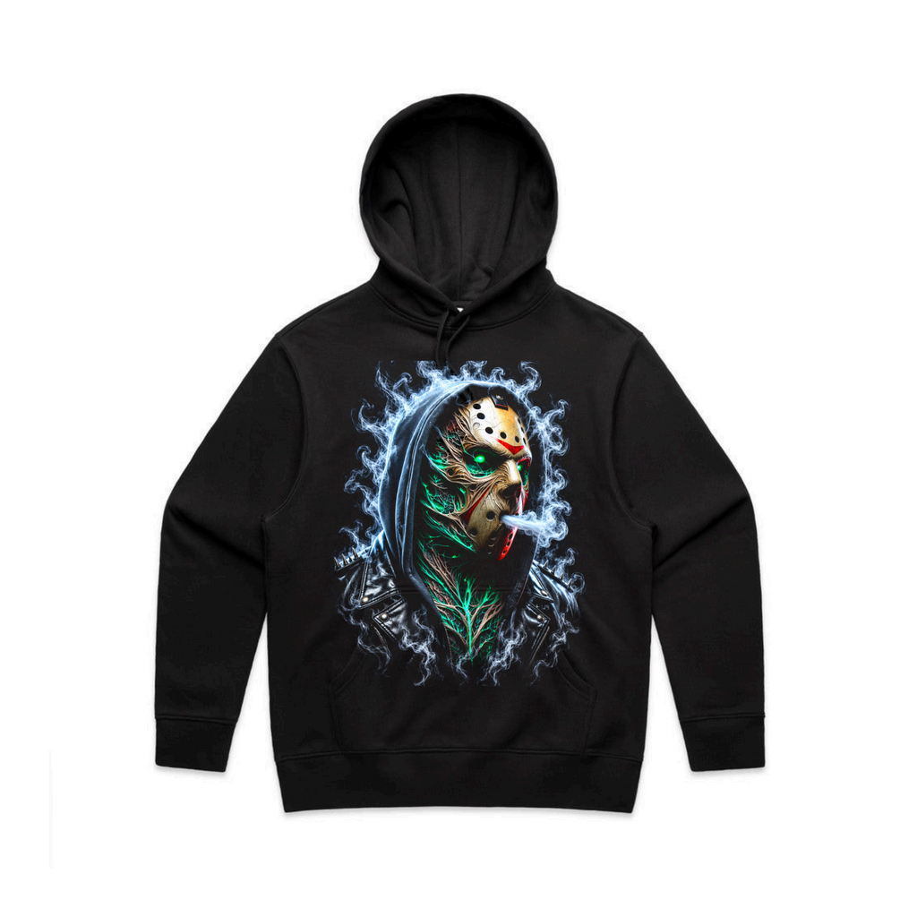The Daily Dead Jason Mile High hoodie front graphic