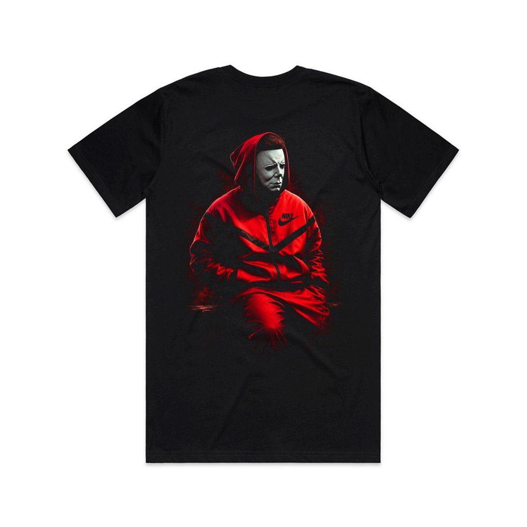 The Daily Dead Michael Myers Killer in Red back print