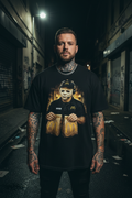 Male model wearing The Daily Dead Myers Meal tee